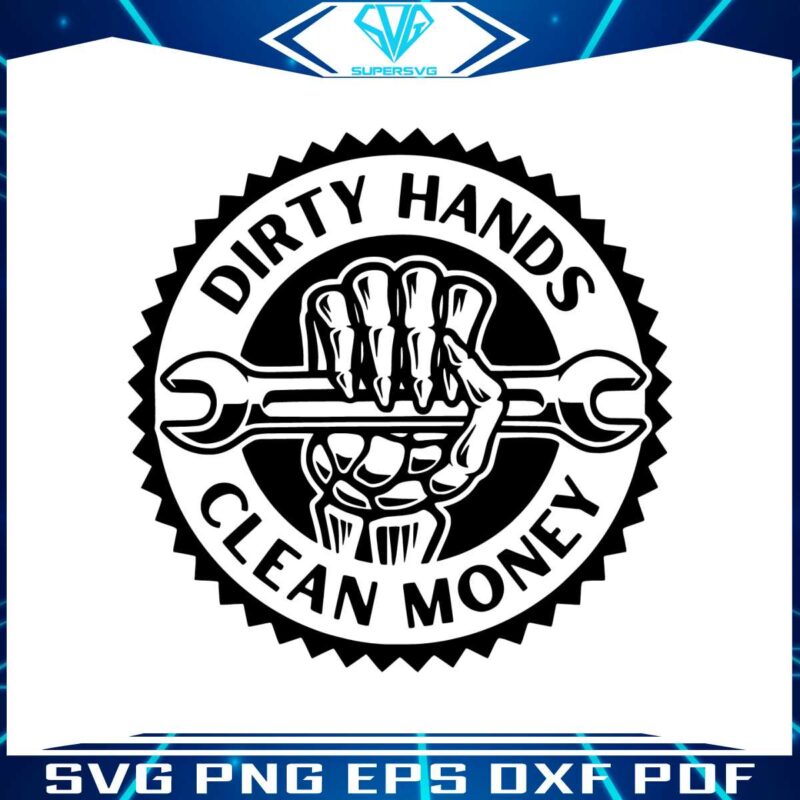 dirty-hands-clean-money-hand-holding-repair-tool-svg