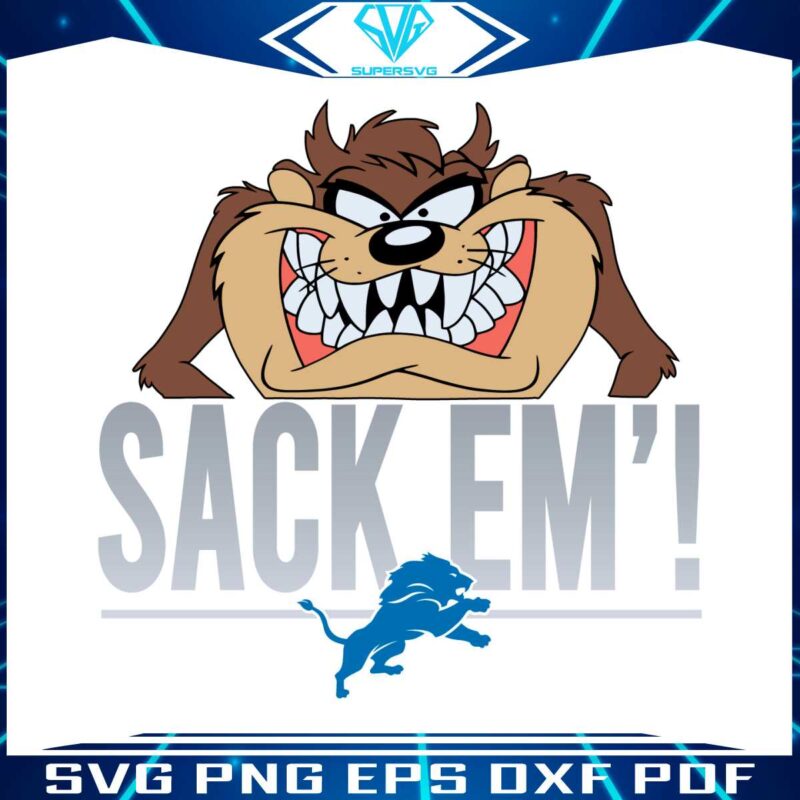 looney-tunes-taz-sack-em-detroit-lions-svg