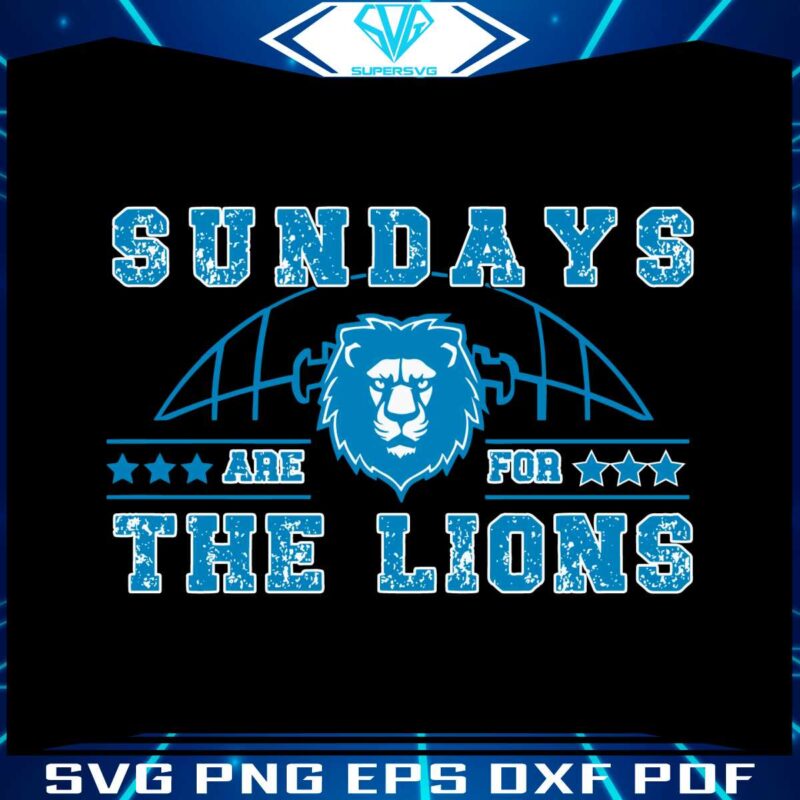 retro-vintage-sundays-are-for-the-lions-football-mascot-svg