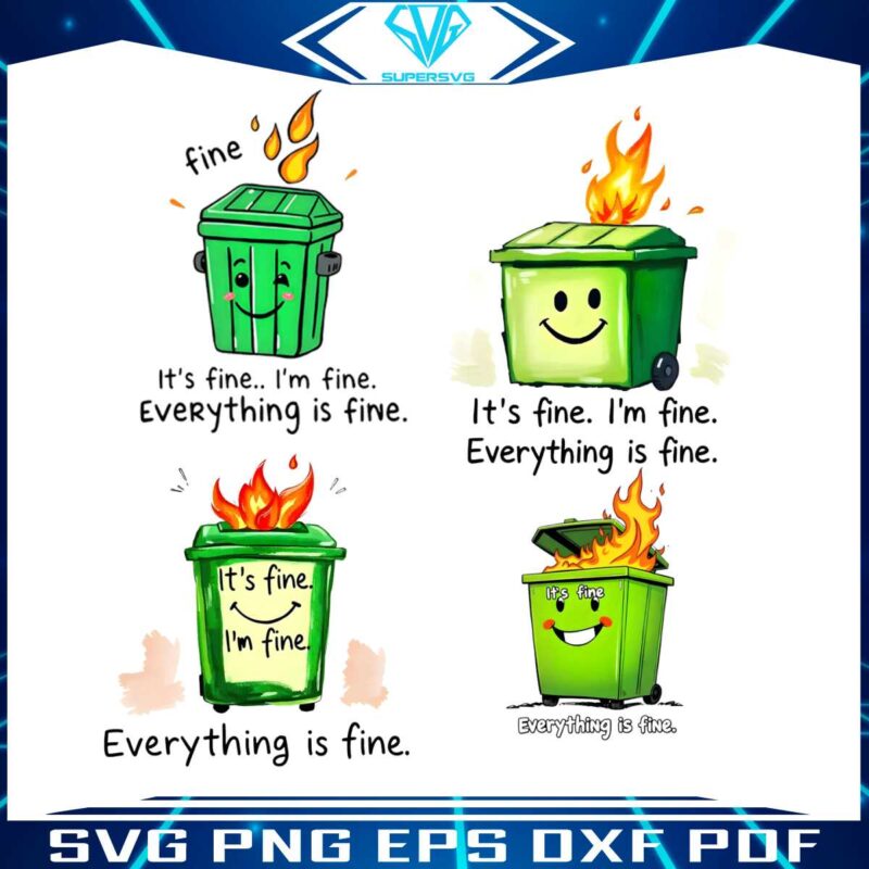 everything-is-fine-dumpster-fire-png-bundle