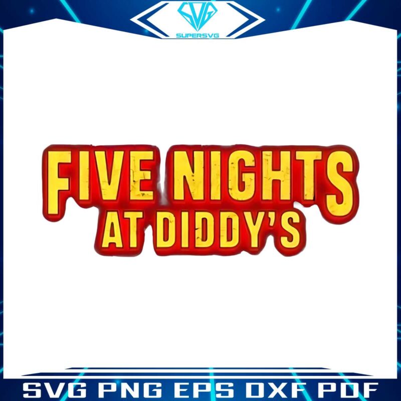 five-nights-at-diddys-retro-funny-diddy-party-meme-png