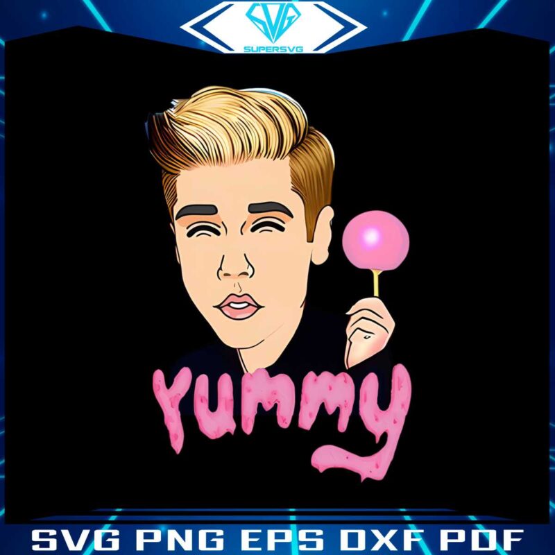 justin-bieber-yummi-pink-lollipop-png