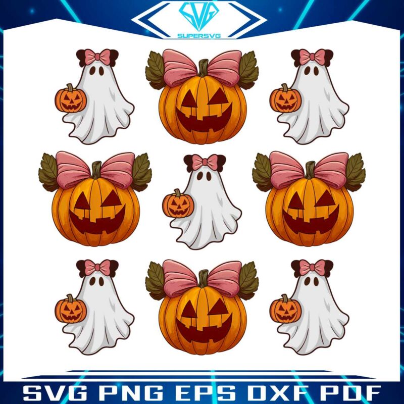 halloween-cute-ghost-pumpkin-bow-png