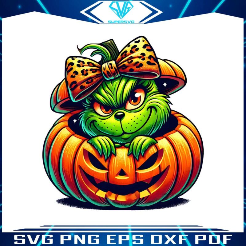 grinch-pumpkin-leopard-coquette-png