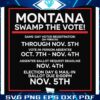 2024 Election Montana Swamp Votes for Donald Trump SVG
