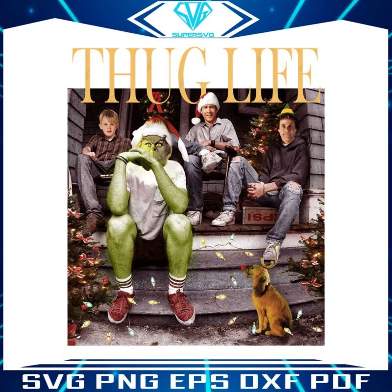 thug-life-christmas-movie-grinch-friends-png