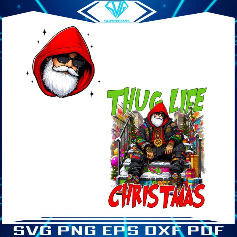 thug-life-christmas-funny-cool-santa-claus-png