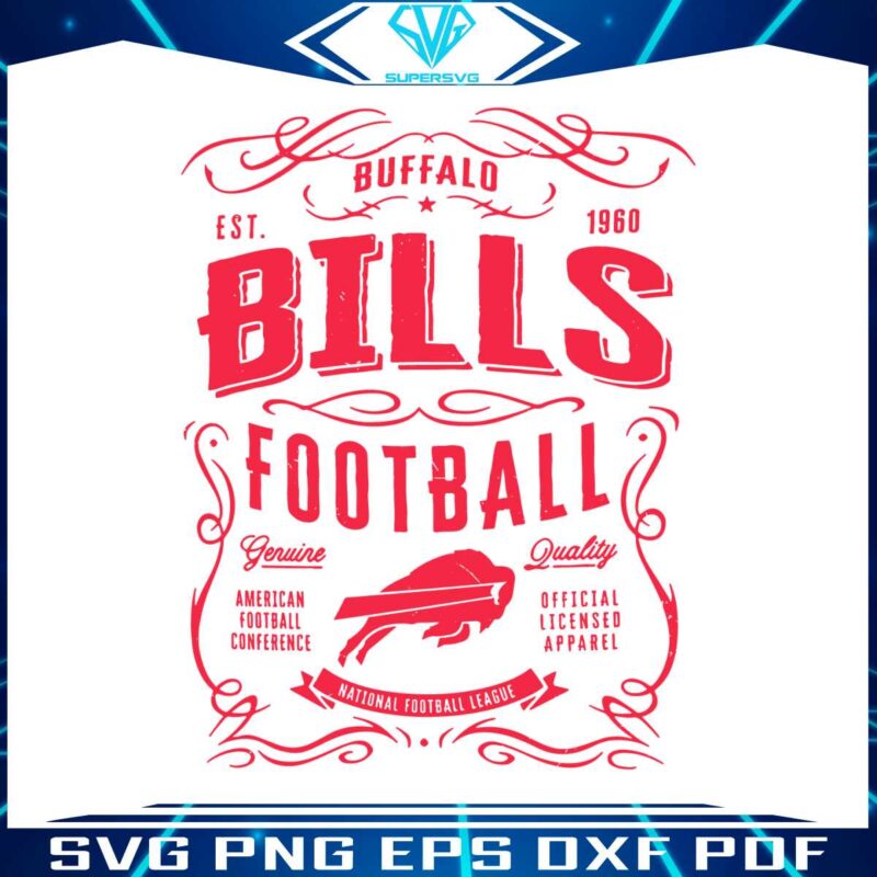 retro-vintage-nfl-buffalo-bills-football-logo-est-1960-svg