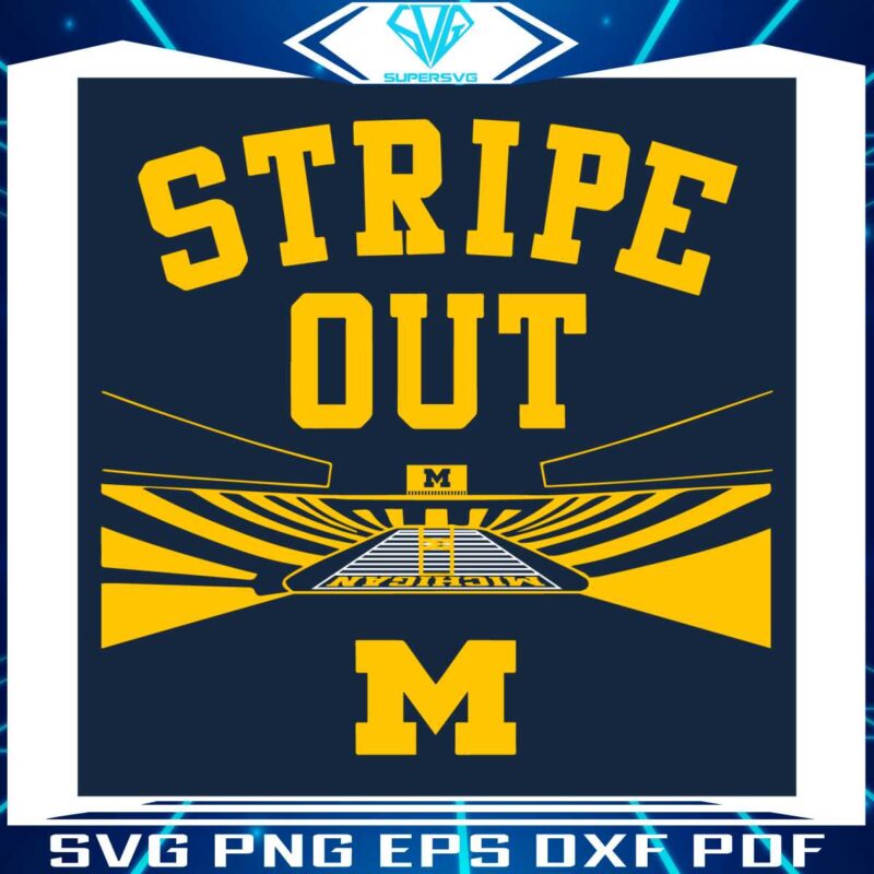 michigan-football-big-house-stripe-out-svg