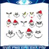 grinch-face-outline-santa-hat-svg-bundle