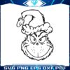 christmas-grinch-head-santa-hat-outline-svg