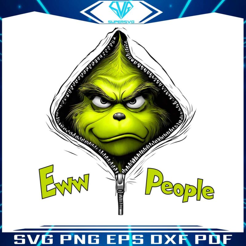 funny-ew-people-christmas-grinch-zipper-png