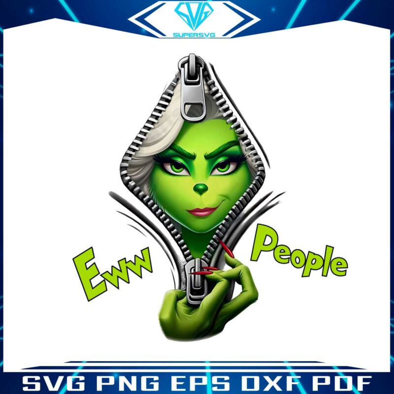 ew-people-funny-girly-grinchmas-zipper-png