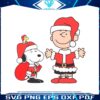 christmas-peanuts-charlie-brown-snoopy-and-woodstock-santa-hat-svg