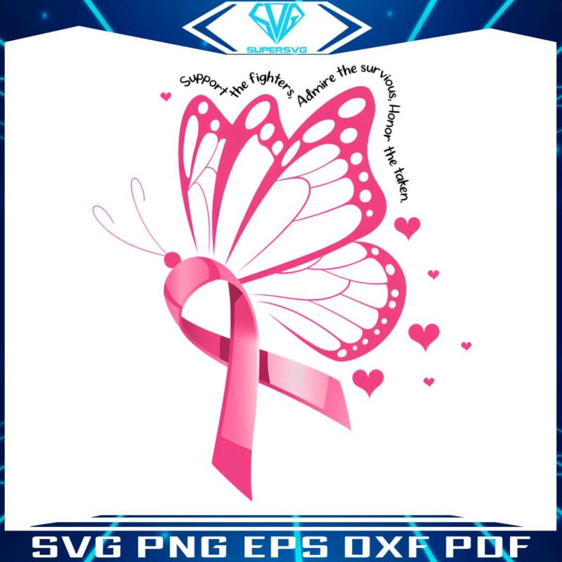 support-fighters-breast-cancer-pink-ribbon-butterfly-png