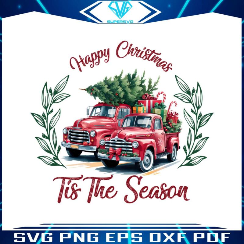 happy-christmas-tis-the-season-farm-fresh-tree-truck-png