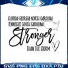 florida-georgia-north-carolina-tennessee-south-carolina-stronger-than-the-storm-svg
