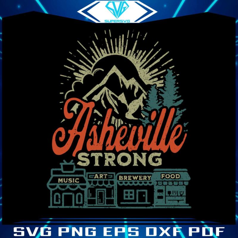 retro-vintage-asheville-strong-hurricane-helene-svg