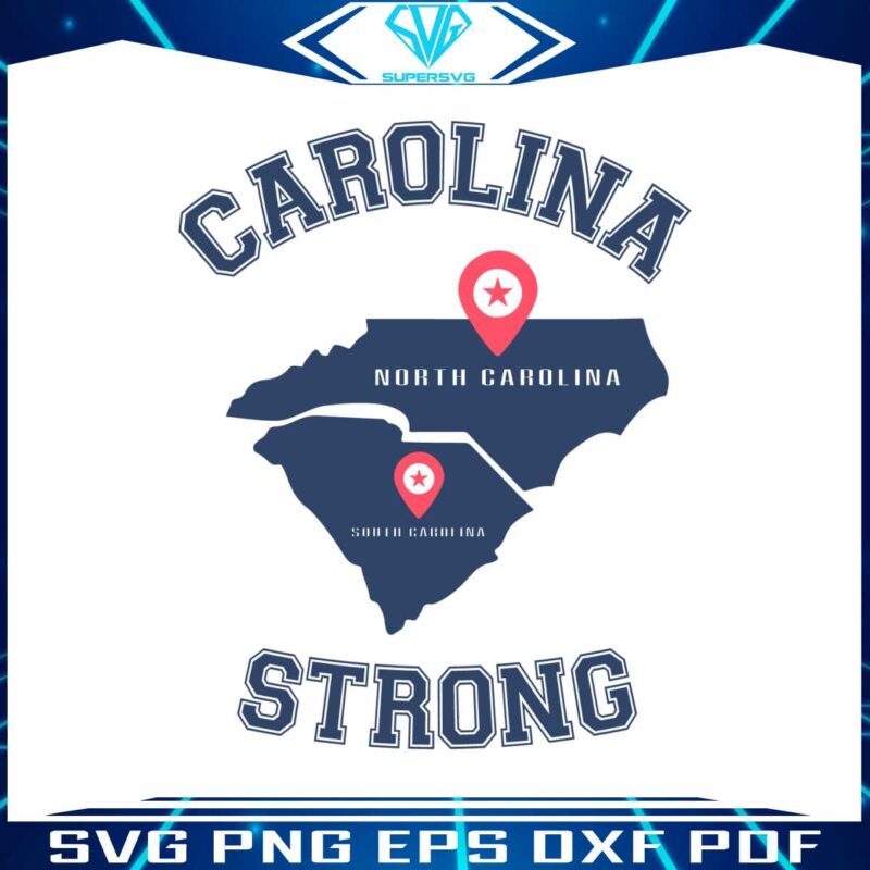 carolina-strong-hurricane-helene-north-carolina-and-south-carolina-svg