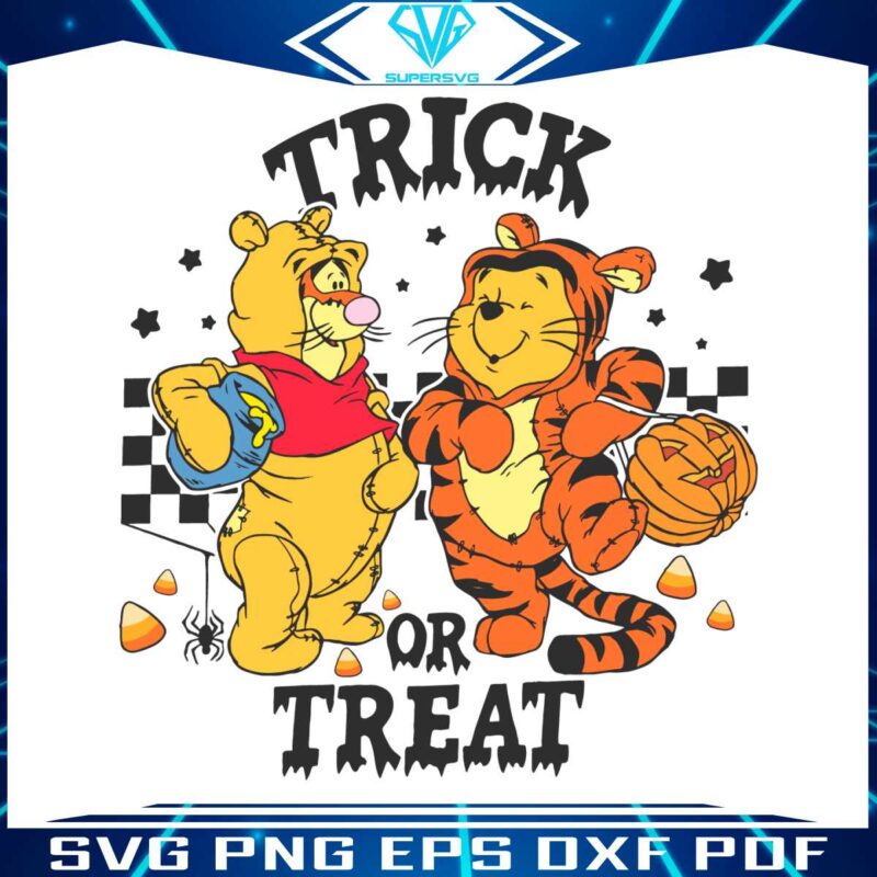 retro-halloween-trick-or-treat-winnie-the-pooh-and-tigger-svg