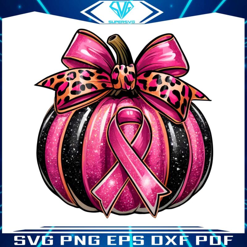 pink-leopard-coquette-breast-cancer-awareness-pumpkin-png