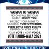woman-to-woman-vote-harris-walz-2024-svg