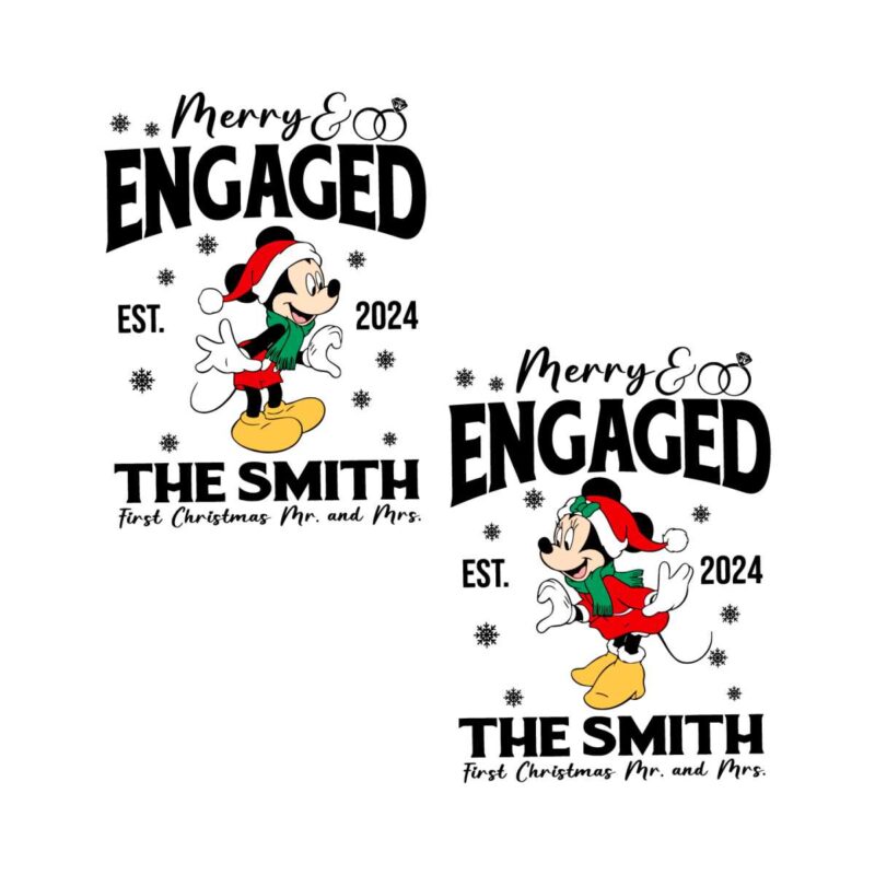 custom-merry-and-engaged-christmas-mickey-and-minnie-svg