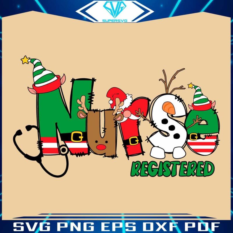 Christmas Elf Nurse SVG