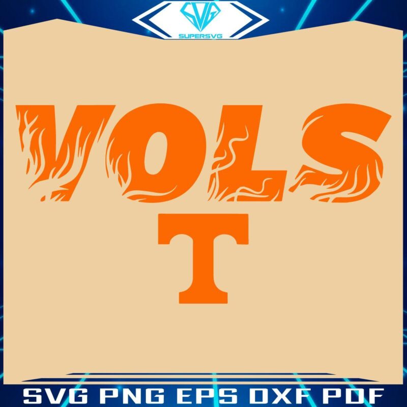 Dark Mode Tennessee Vols Football SVG