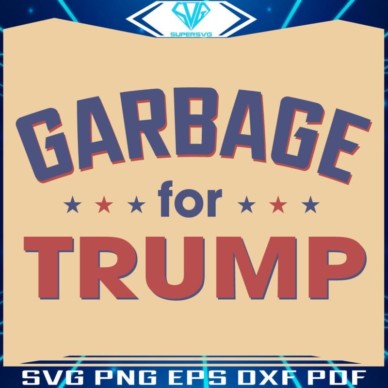 Hilarious Trump 2024 Election Trash SVG