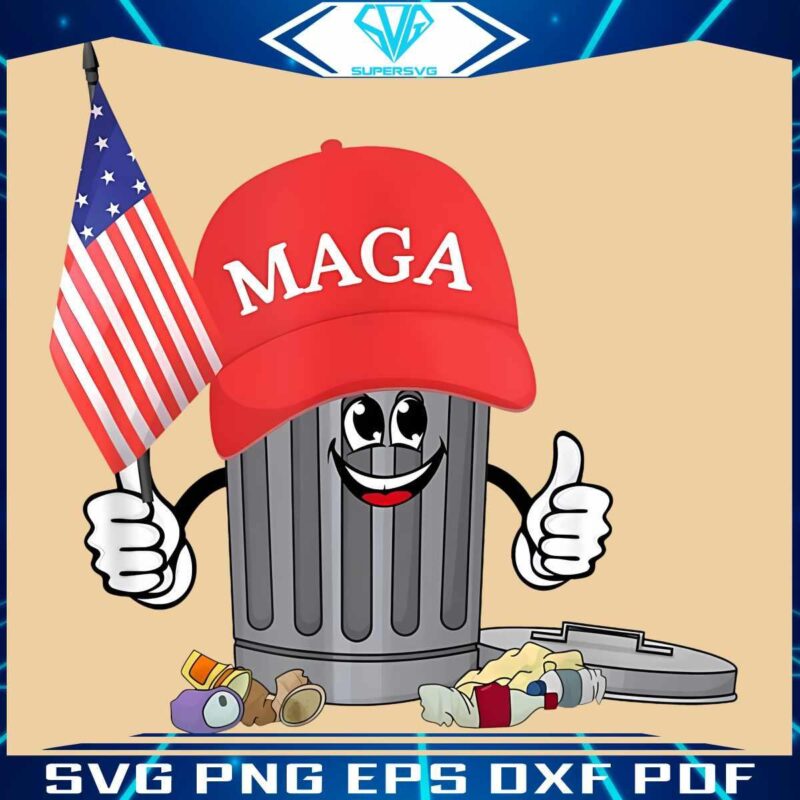 Hilarious Trump Garbage Illustration MAGA SVG