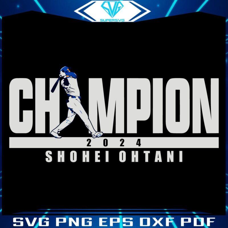 LA 2024 Winner Shohei Ohtani SVG