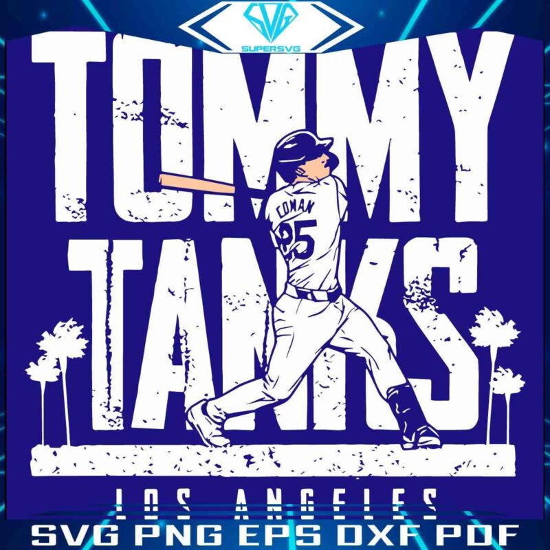 Los Angeles Baseball SVG Tommy Edmaz Tommy Tanks