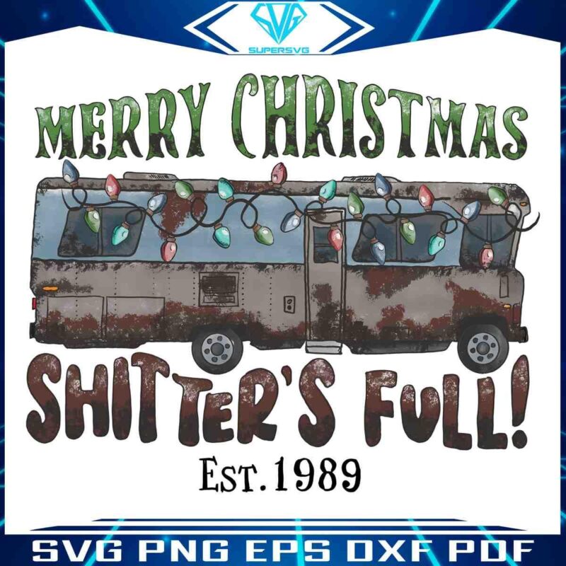 Retro Merry Christmas Griswold Camper SVG