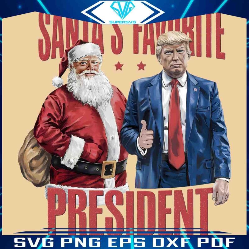 Santas Top Pick Christmas Trump 2024 in HighQuality PNG