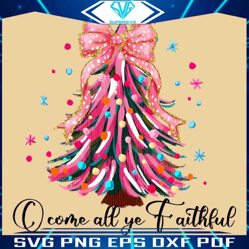 Sparkling Christmas Tree SVG for the Faithful