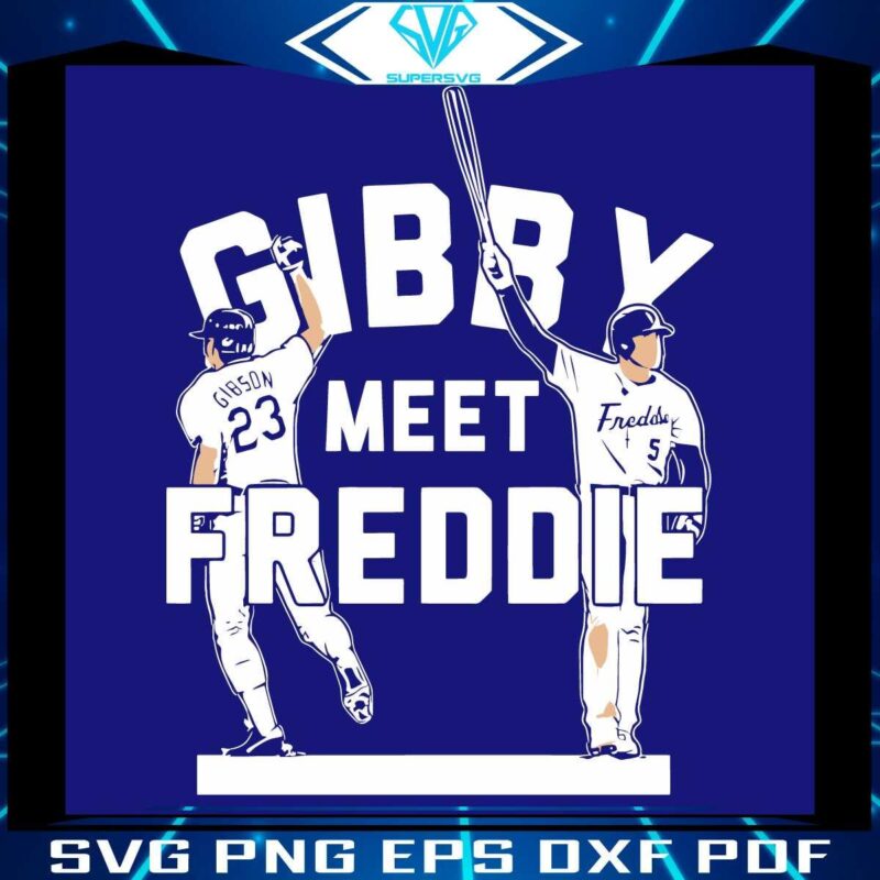 SVG Gibby Meets Freddie Kirk Gibson Freddie Freeman