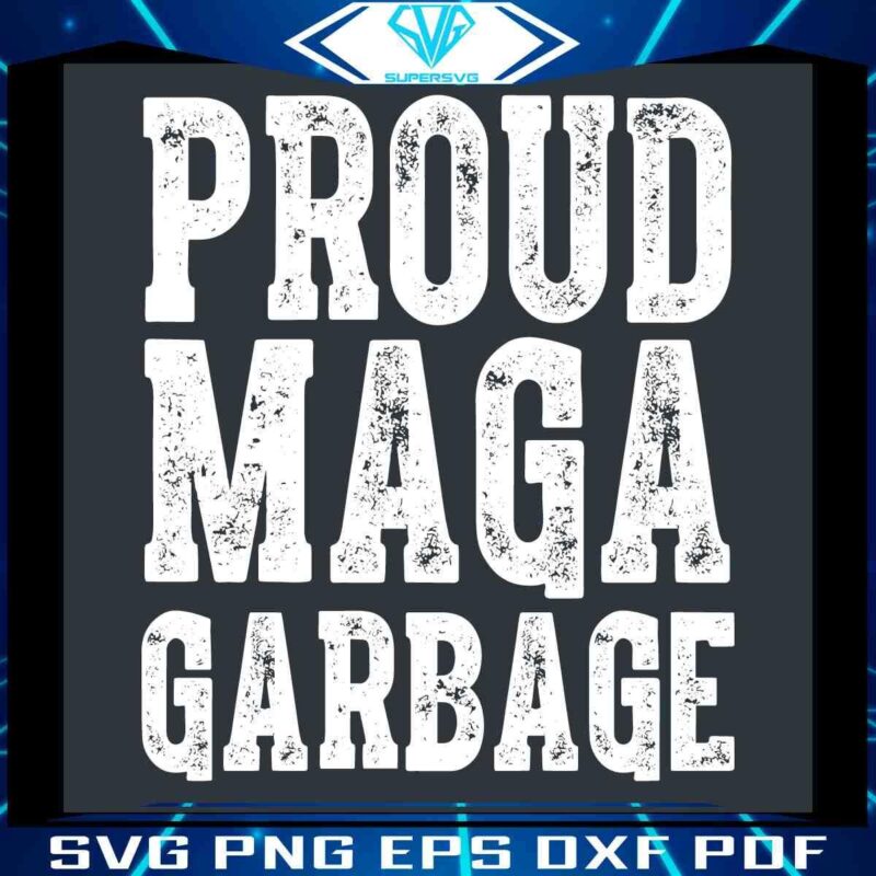 Trump Trash SVG Proud MAGA Garbage Truck