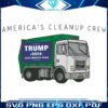 USA Cleanup Crew Trump Garbage Truck SVG