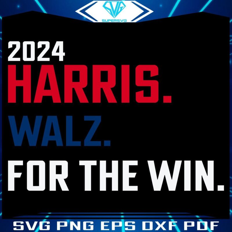 2024 Harris Walz Winning with SVG