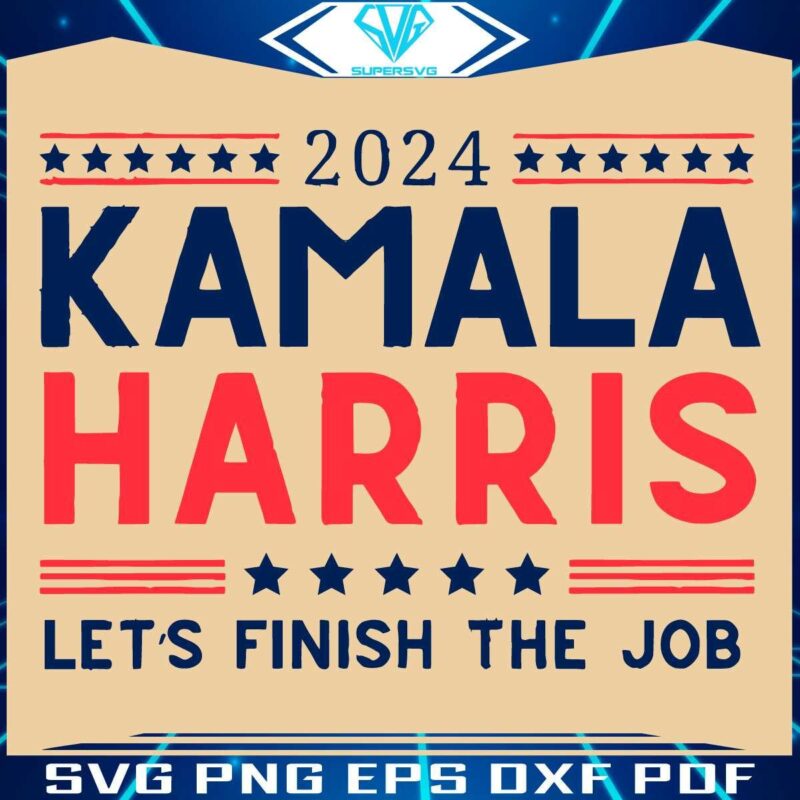 2024 Kamala Harris SVG Completing the Task