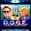 2024 Trump Musk Doge Government Efficiency PNG