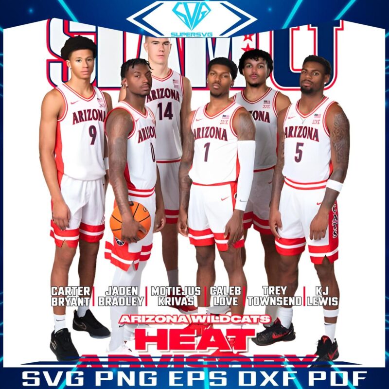 Arizona Wildcats Heat Alert SVG Slam Cover Edition