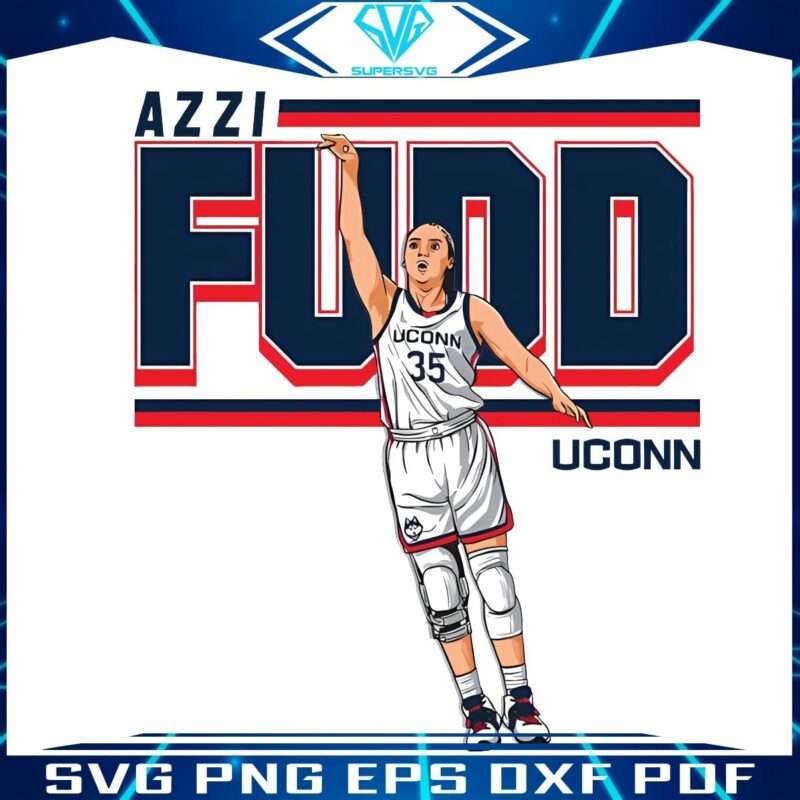 Azzi Fudd 35 UConn Huskies Womens Basketball PNG