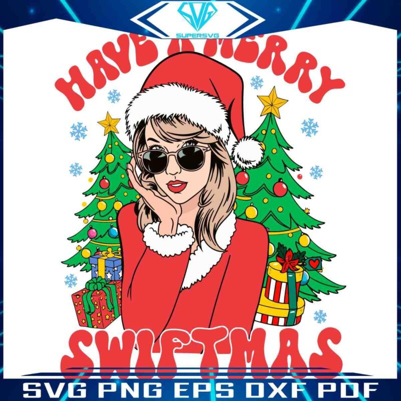 Celebrate Swiftmas with Retro Christmas Taylor Swift SVG