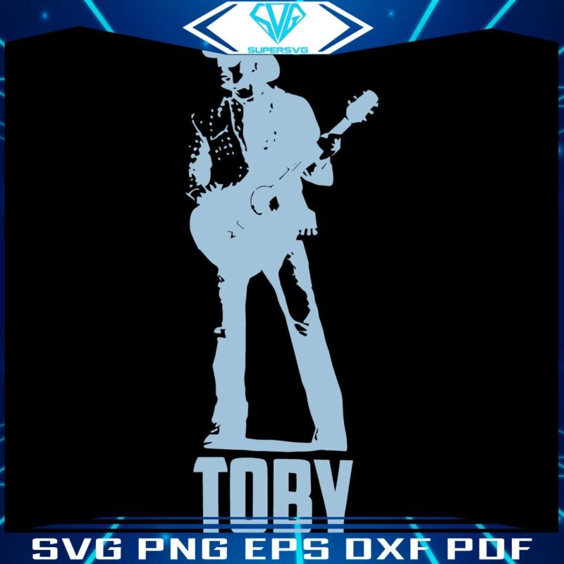 Country Music SVG Toby Keith Silhouette Design