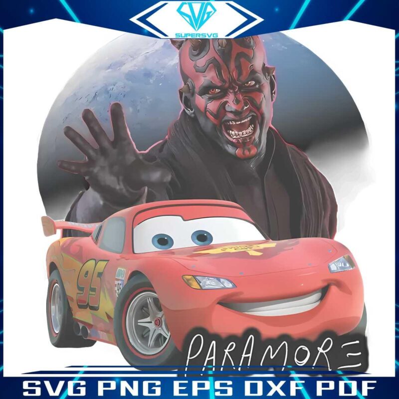 Darth Maul Meets Lightning McQueen in Paramore SVG