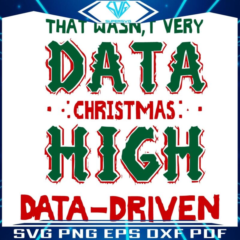 DataDriven Christmas Spirit in Festive SVG Style