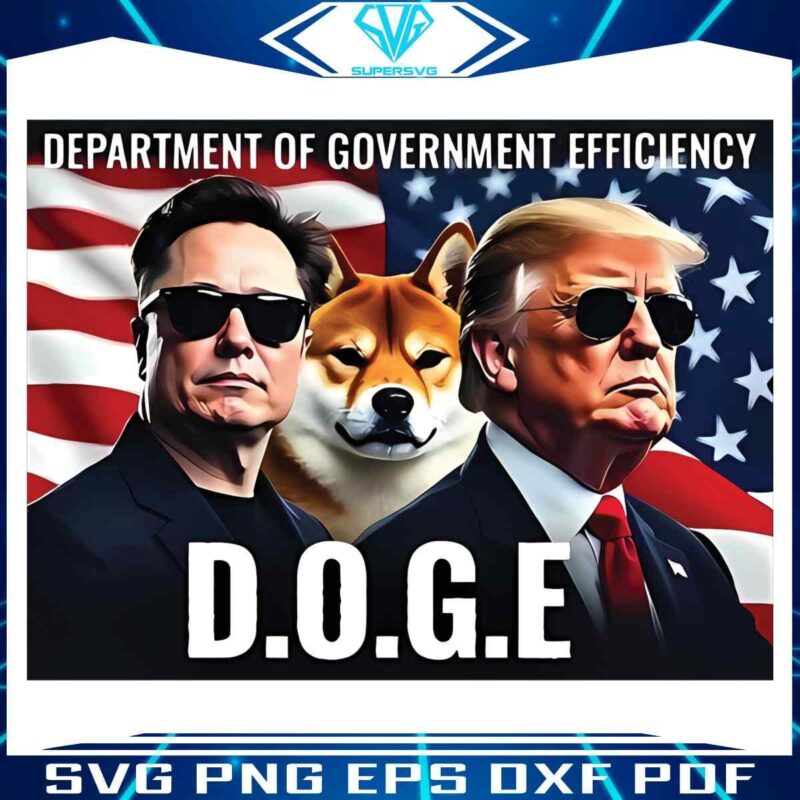 Department Of Government Efficiency Trump Musk Doge PNG