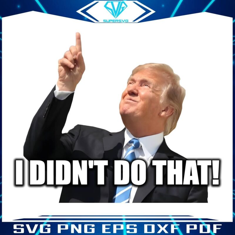 Donald Trump Meme Not Guilty Humor in PNG Format